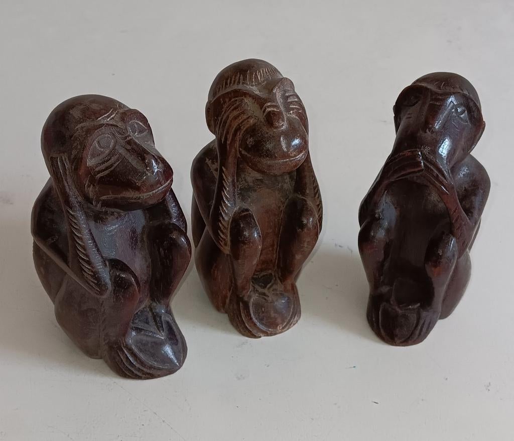 De 3 Wijze Apen, Antiek en Kunst, Ophalen
