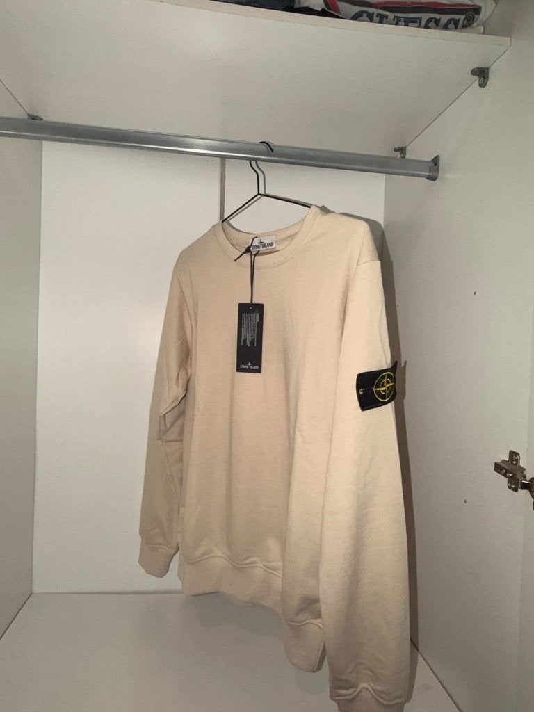 Stone Island Sweatshirt - Nieuw met labels, Maat 48/50 (M), Beige, Nieuw, Ophalen of Verzenden