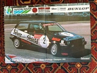 Poster Austin Rover MG Metro Challenge 1984, Ophalen of Verzenden, Gebruikt, Auto's