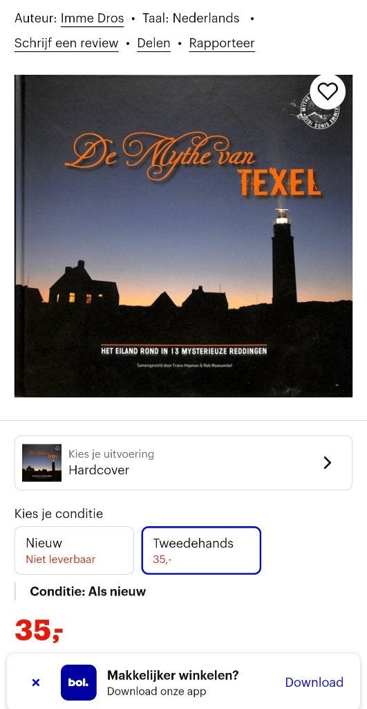 boek texel, Boeken, Ophalen of Verzenden, Nieuw