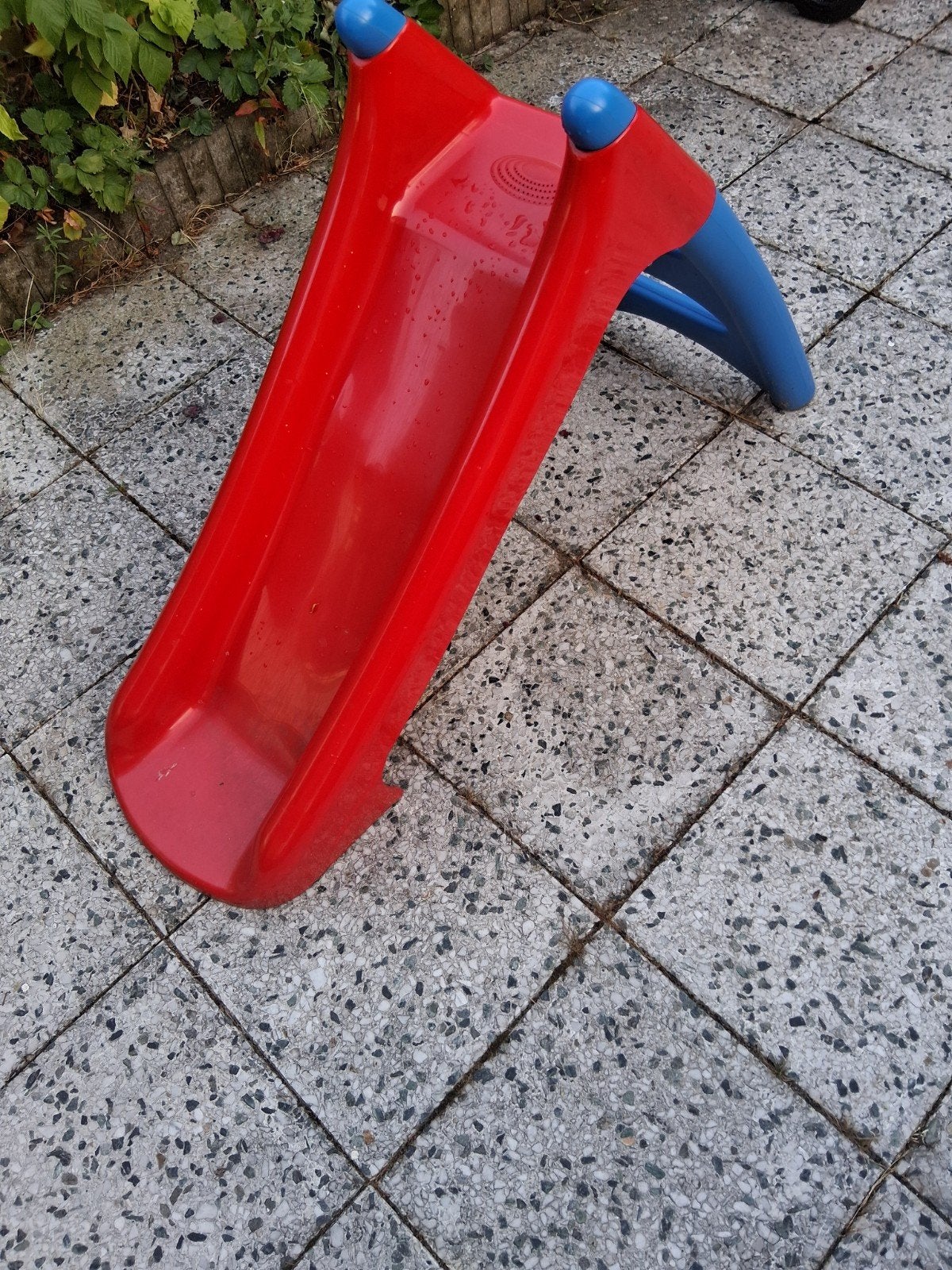 Smoby glijbaan rood/blauw voor kinderen, Ophalen, Gebruikt