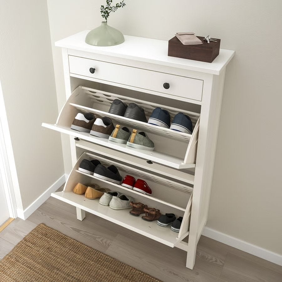 IKEA Hemnes Schoen-/Opbergkast Wit, Ophalen, Zo goed als nieuw