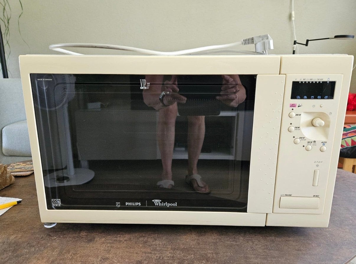 Philips Whirlpool AVM 902/WH magreton, draaiplateau 32,5 cm, Ophalen of Verzenden, Zo goed als nieuw, Draaiplateau
