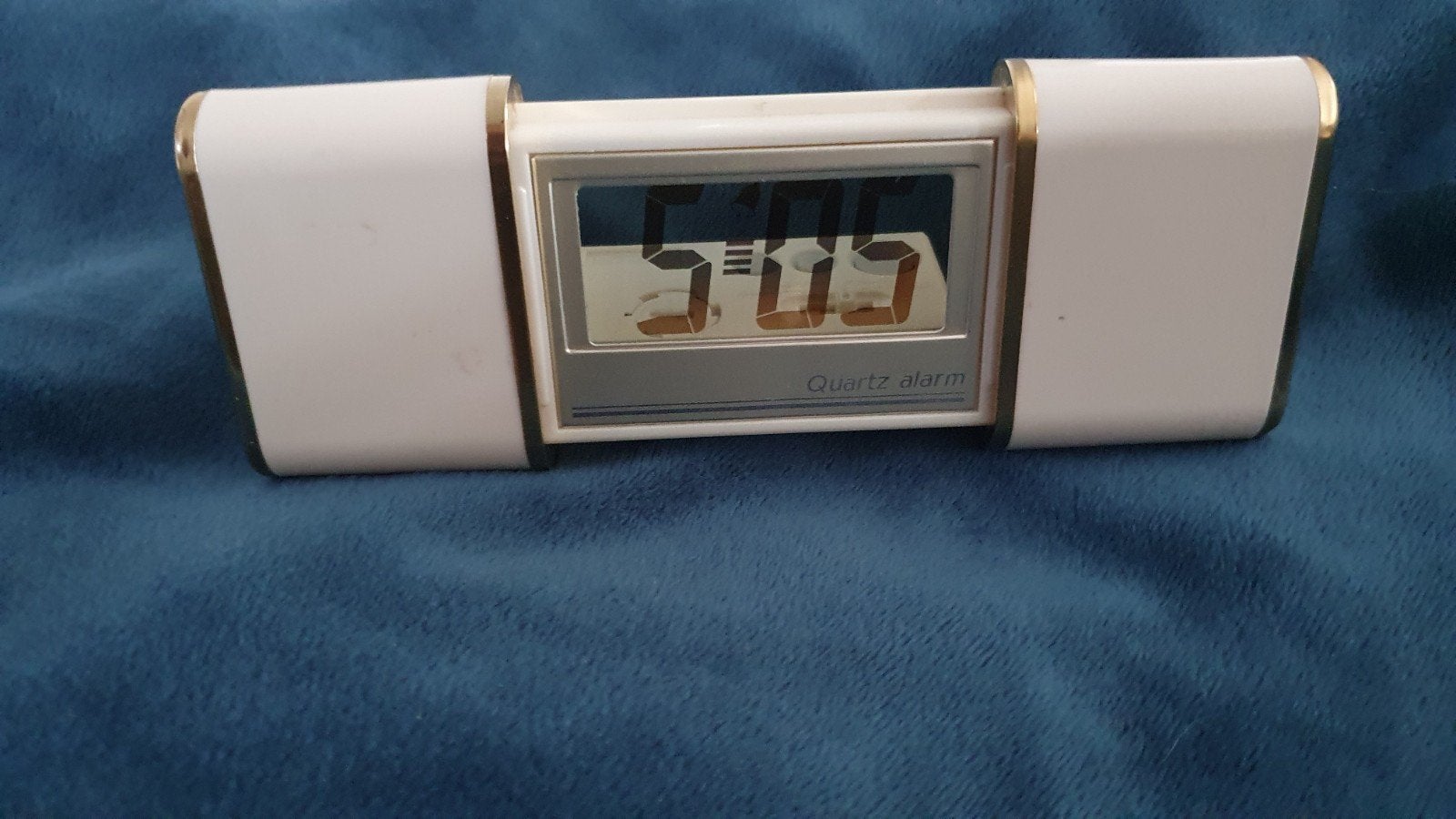 Vintage DELUXE Quartz Digital Mini Travel Alarm Clock. , Ophalen of Verzenden