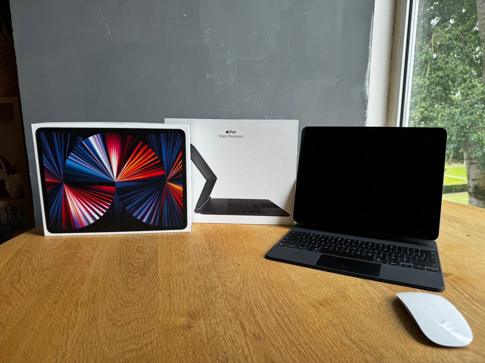 iPad Pro M1 12.9 inch 5e gen 256GB + Magic Keyboard + mouse, Computers en Software, Apple iPads, Apple, ., 12 inch, Ophalen of Verzenden