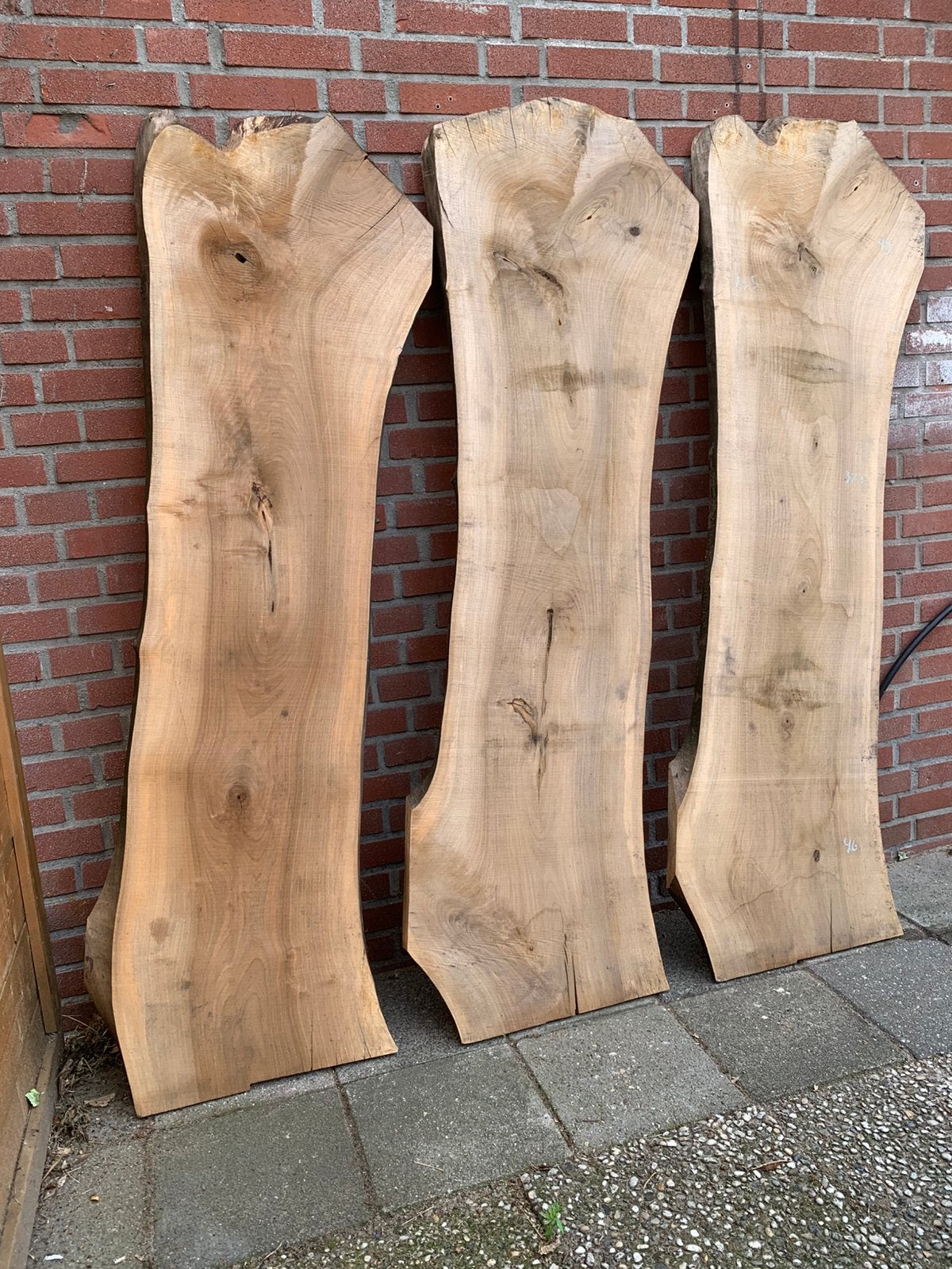 3 super mooie walnoot delen te koop! 200,-, Ophalen, 25 tot 50 mm, Nieuw, Plank