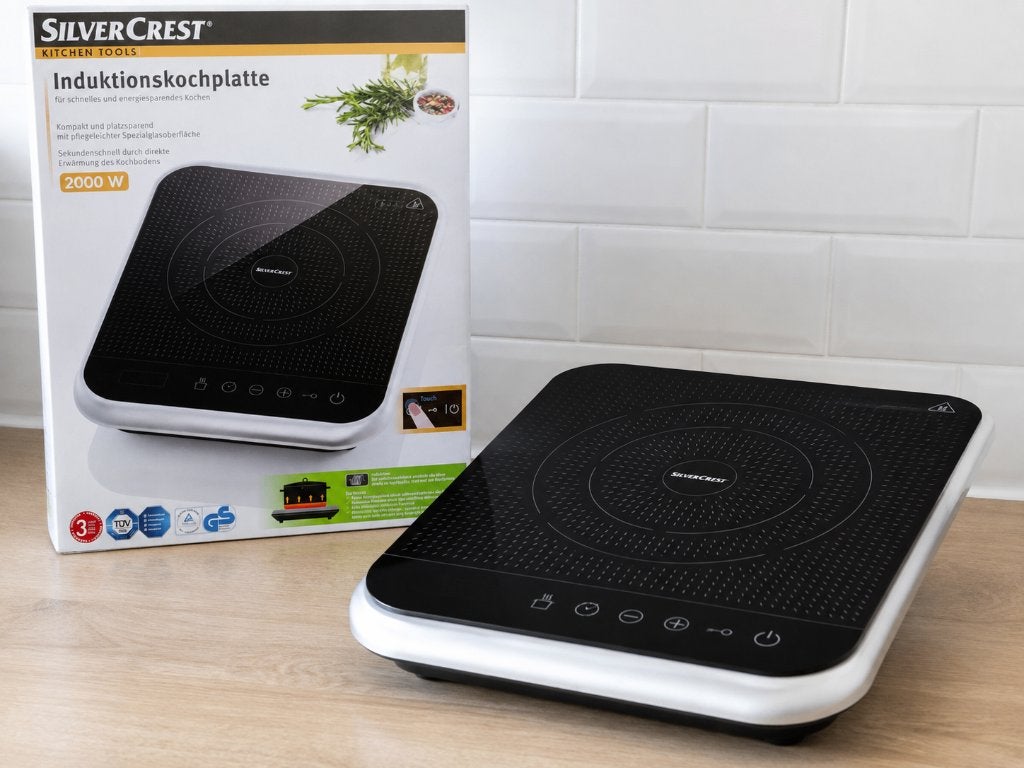 SilverCrest inductiekookplaat 2000W – Nieuw in doos., Ophalen, Nieuw, 3 kookzones of minder, Inductie