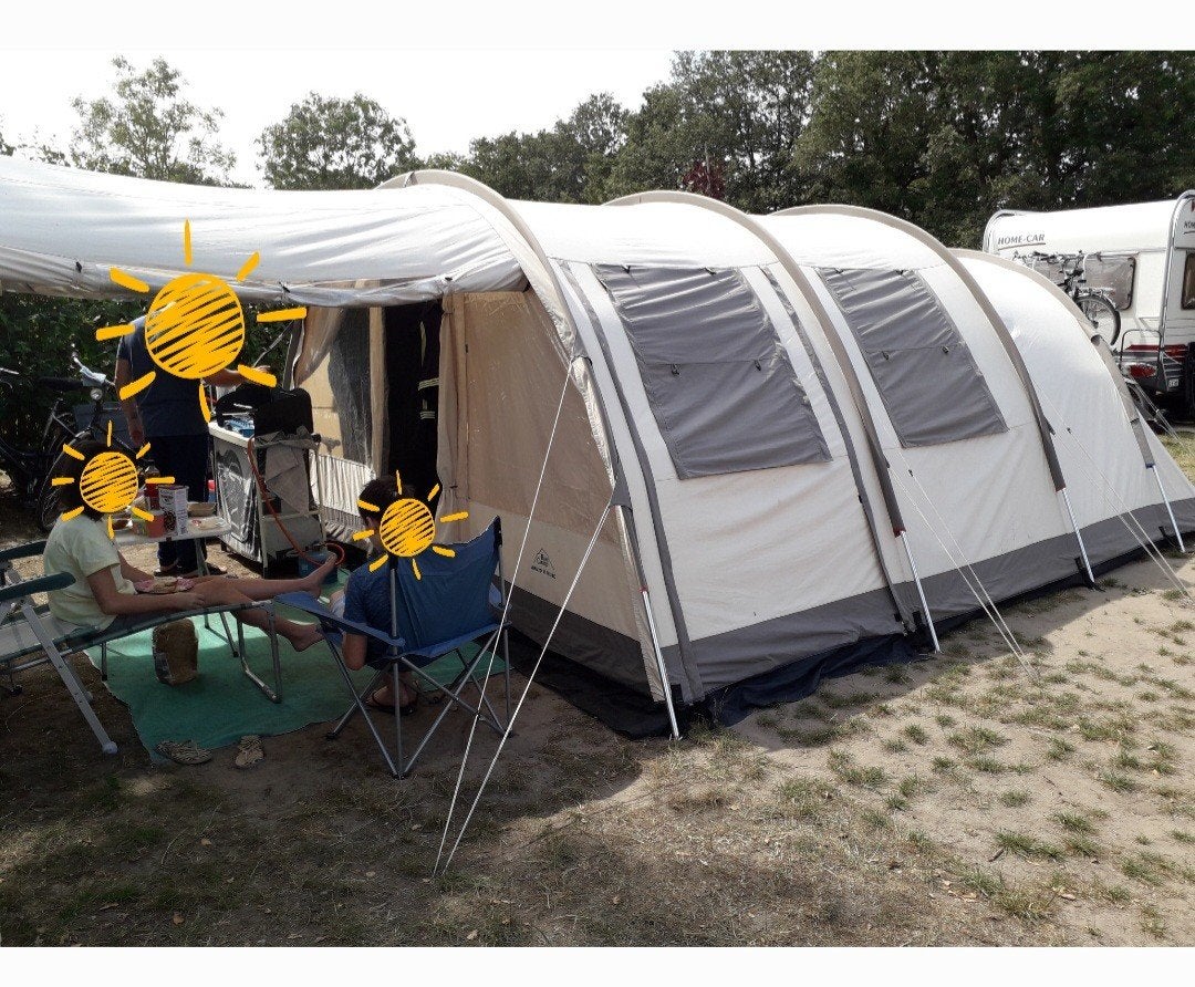 Ruime Basecamp Tent voor 6 Personen, Ophalen, Gebruikt, Tot en met 6