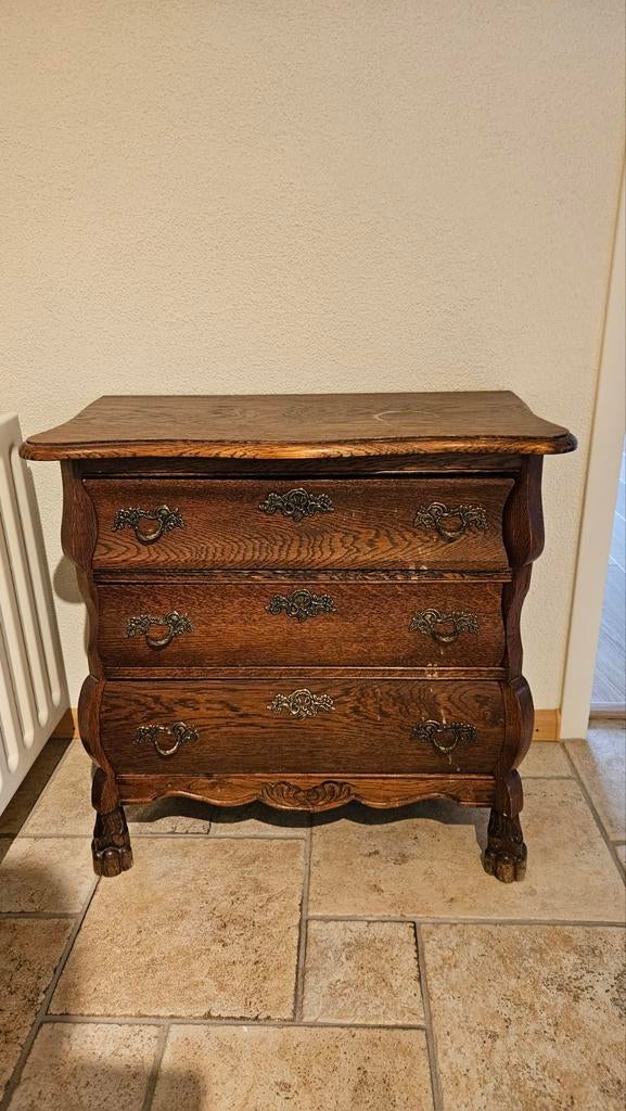 Antieke vintage ladenkast met mooie grepen, Ophalen