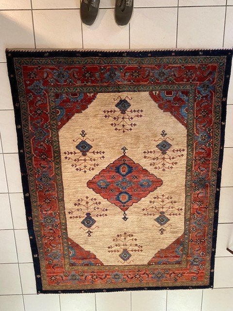 Oosters tapijt, Ophalen, Gebruikt, 100 tot 150 cm, Blauw