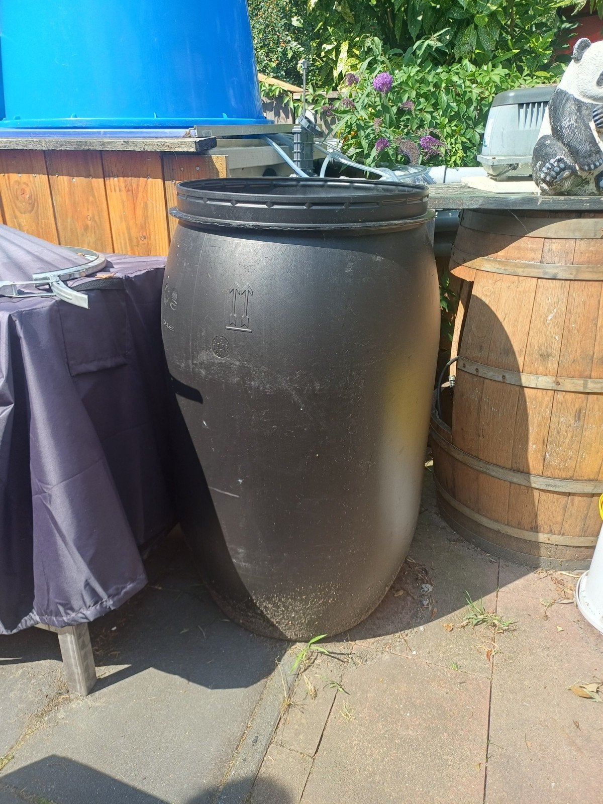 grond voer in 200 ltr ton, Ophalen, Nieuw, Complete set