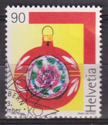 Zwitserland 1999 Kerstmis kerstbal, Verzenden, Gestempeld, Overige thema's
