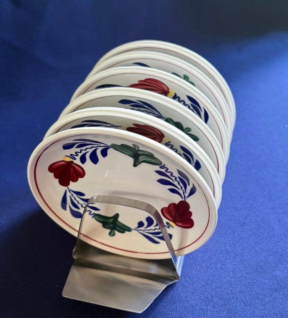 Boerenbont petitfour set 7 delig, Huis en Inrichting, Ophalen of Verzenden, Zo goed als nieuw