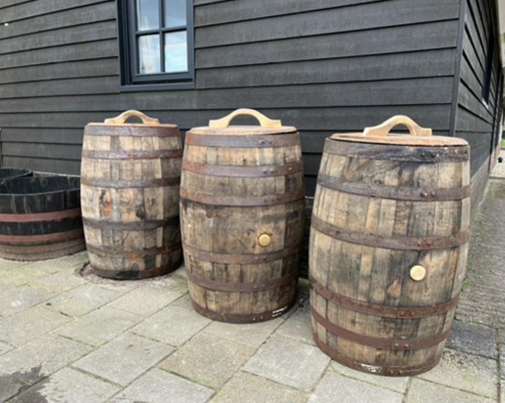 Eiken houten regenton wijnvat whiskyvat wateropvang duurzaam, Gerard Krale, Nieuw, Ophalen of Verzenden, Info@gkrale.nl