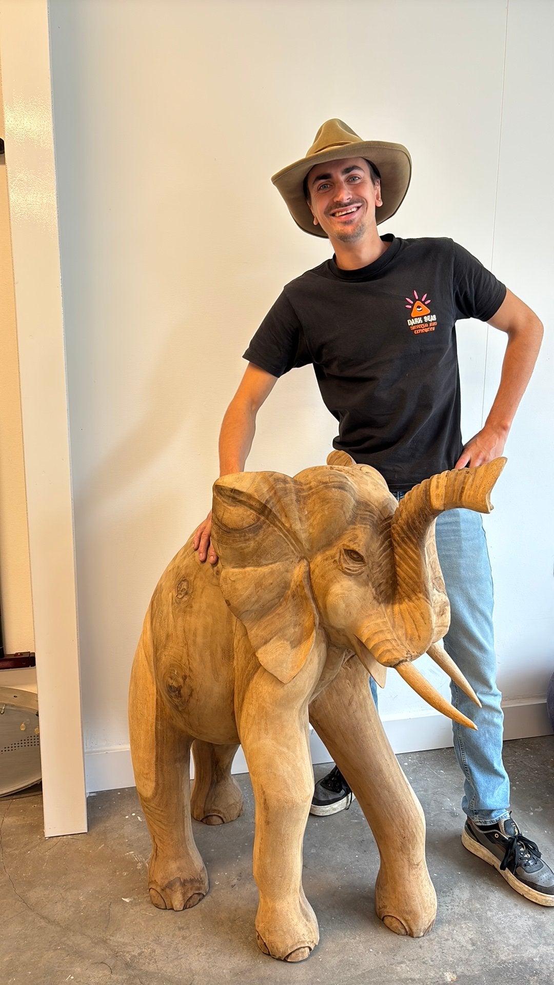Houtte olifant, Ophalen of Verzenden, Dier