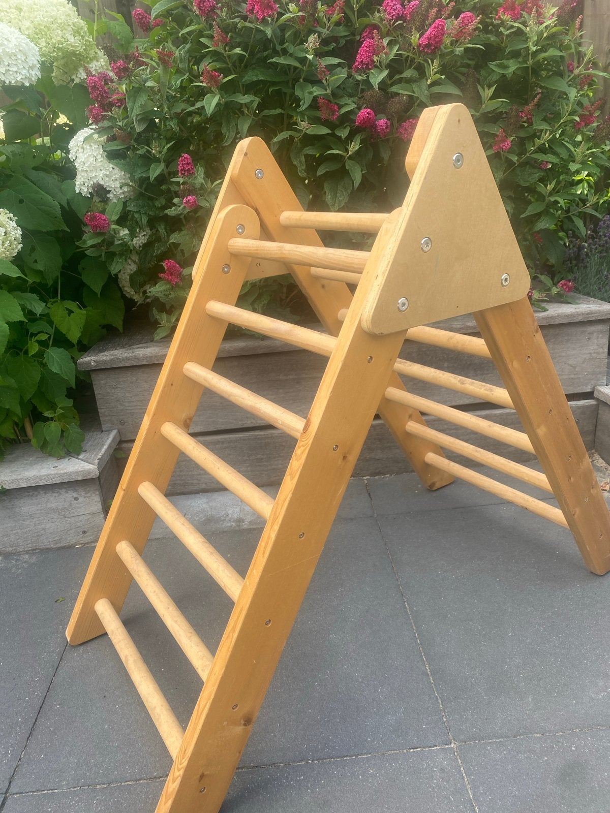 Houten Klimrek voor Peuters/Kleuters - Montessori Speelgoed, Kinderen en Baby's, Ophalen, Zo goed als nieuw, Klimwand
