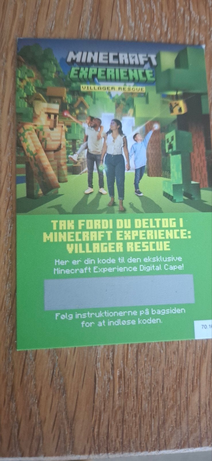 minecraft experience cape code, Spelcomputers en Games, Games | Pc, 1 speler, Ophalen of Verzenden, Nieuw, Vanaf 7 jaar