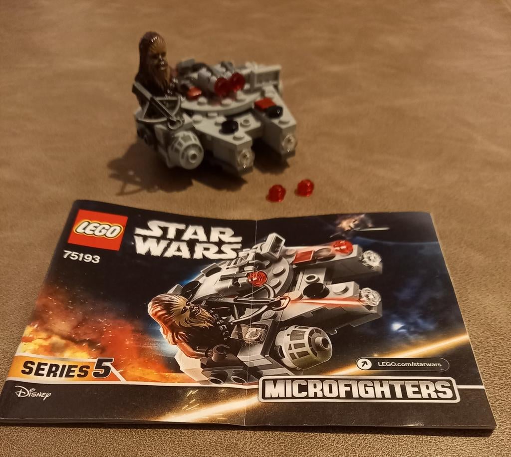 Lego Star Wars 75193 Millennium Falcon Microfighter, Ophalen of Verzenden, Zo goed als nieuw, Complete set, Lego