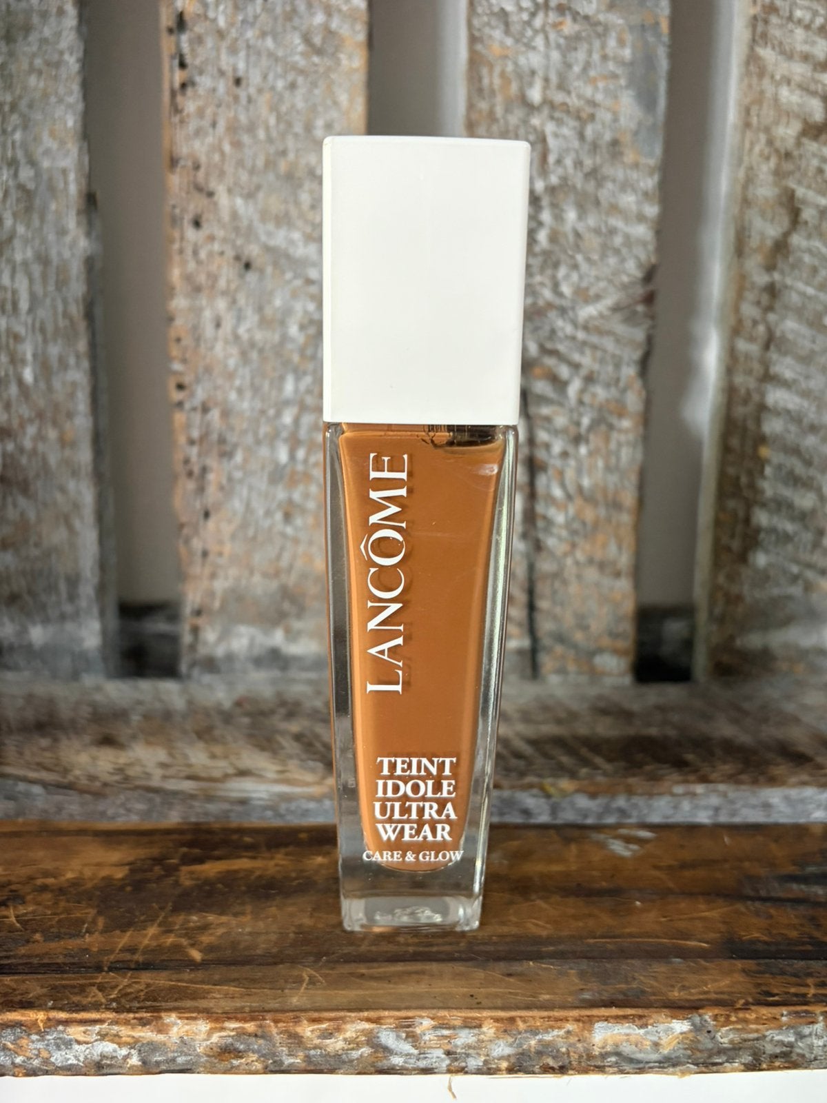 Lancome Teint Idole Ultra Wear Care & Glow Foundation 515W, Ophalen of Verzenden, Zo goed als nieuw, Beige, Gehele gezicht