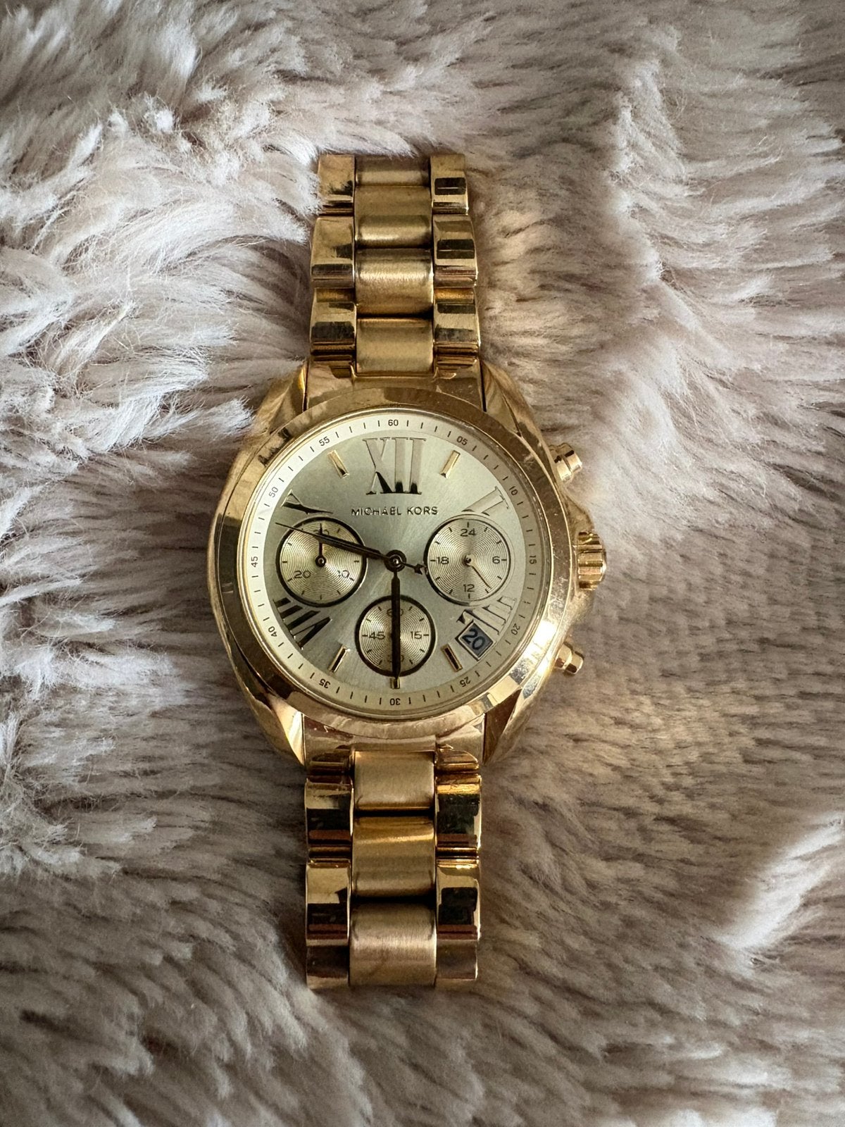 Michael Kors Mini Bradshaw MK5798, Overige merken, Gebruikt, Polshorloge, Ophalen of Verzenden