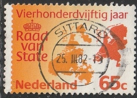Nederland 1981 1227 Raad v Atate, Gest Sittard, Postzegels en Munten, Ophalen of Verzenden, Na 1940, Gestempeld