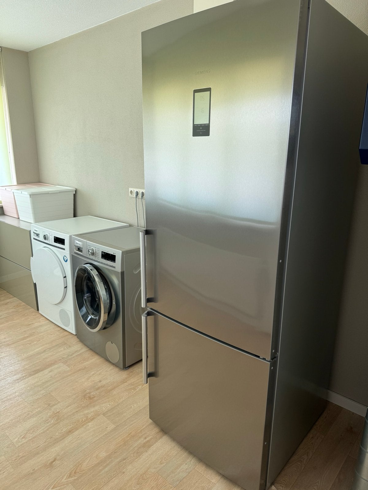 Siemens koelkast met vriezer - Zo goed als nieuw -KG56NAI30N, Witgoed en Apparatuur, Koelkasten en IJskasten, Ophalen, 200 liter of meer