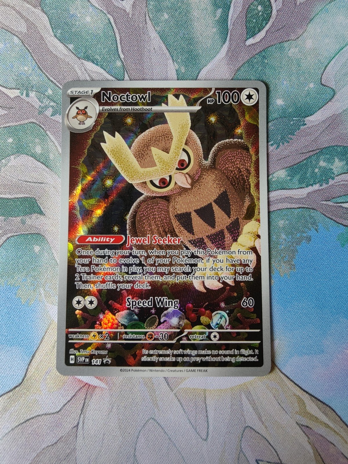 pokemon Black star promo noctowl svp141, Ophalen of Verzenden, Nieuw, Losse kaart, Foil