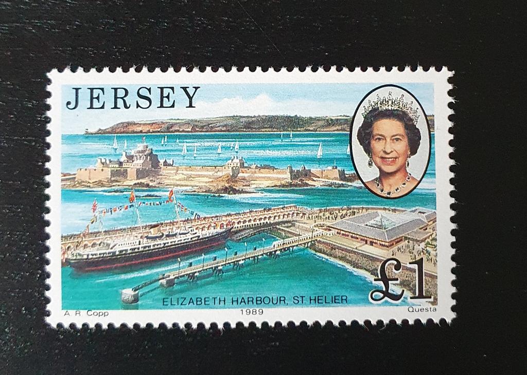 Jersey 1989 Bezoek Koningin Elizabeth II Michel 484 postfris, Postzegels en Munten, Postzegels | Europa | Overig, Verzenden, Overige landen