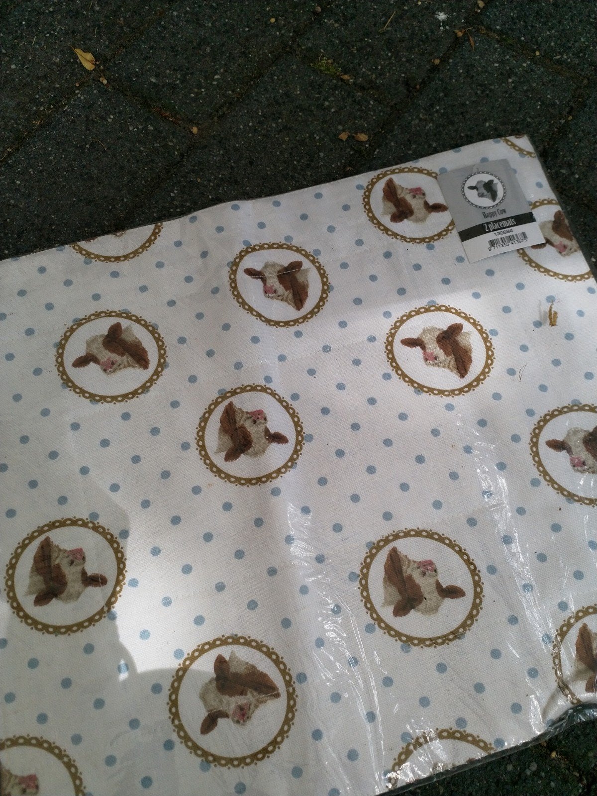 Nieuwe Placemats Jet ter Steege - Happy Cow (2 stuks), Overige typen, Nieuw, Ophalen of Verzenden, Meerkleurig