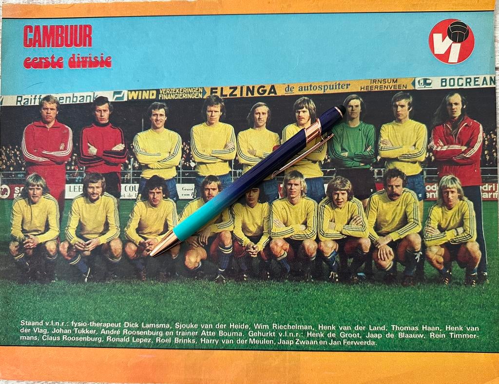 Poster Cambuur Leeuwarden uit 1976!, Ophalen of Verzenden, Gebruikt, A1 t/m A3, Sport