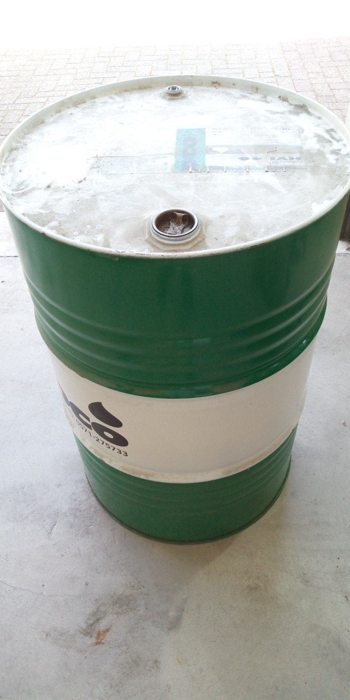 Leeg olievat 210 ltr., Ophalen