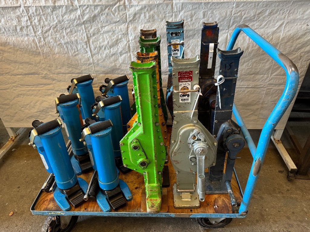 Dommekracht vijzel machineheffer krik 1500 tot 10.000 kg, Ophalen, Gebruikt