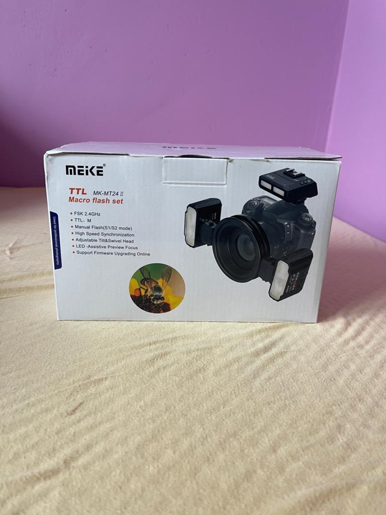 Meike Macro Twin Flash Kit MK-MT24 voor Nikon, Overige merken, Overige soorten, Zo goed als nieuw, Ophalen of Verzenden