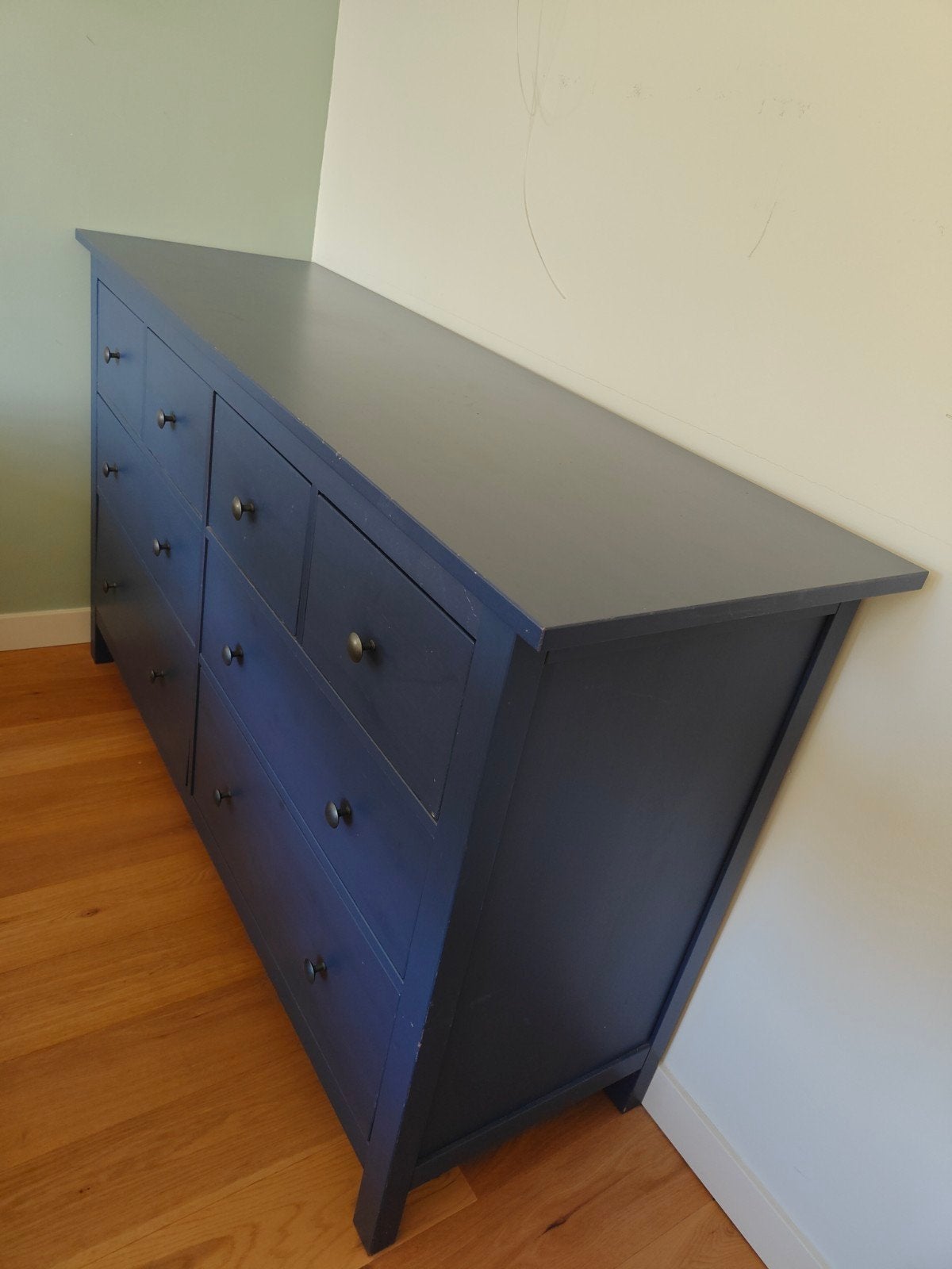 IKEA Hemnes ladekast - Donkerblauw, Ophalen, Gebruikt, Modern, Scandinavisch, 150 tot 200 cm