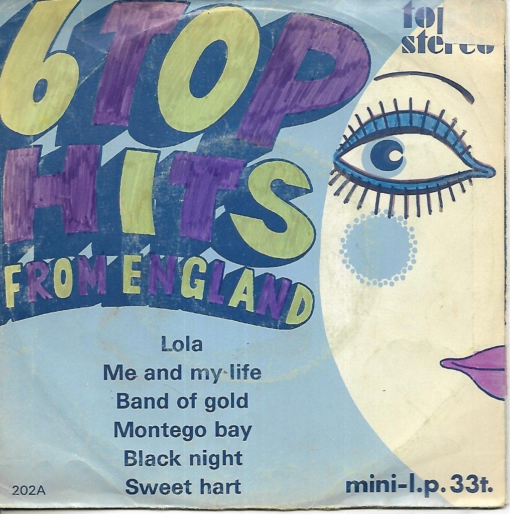 6 Top Hits From England - Various, Gebruikt, 7 inch, Single, Ophalen of Verzenden