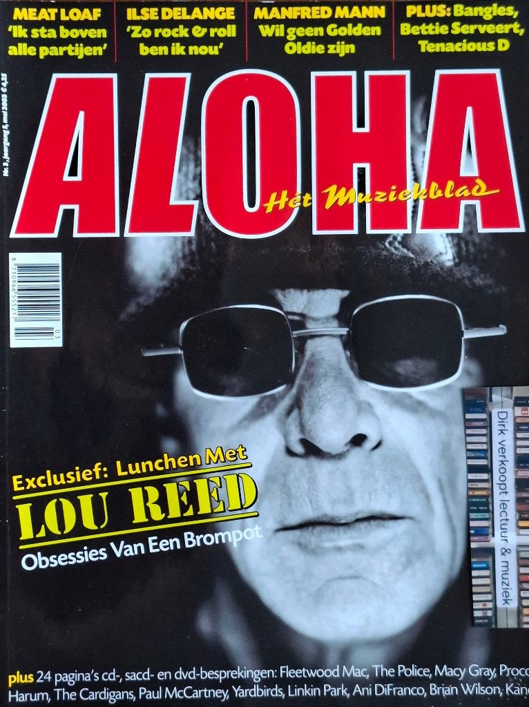 Aloha nr 3, 2003; Lou Reed, Ilse Delange, Bettie Serveert, Verzamelen, Ophalen of Verzenden, Gebruikt, Boek, Tijdschrift of Artikel