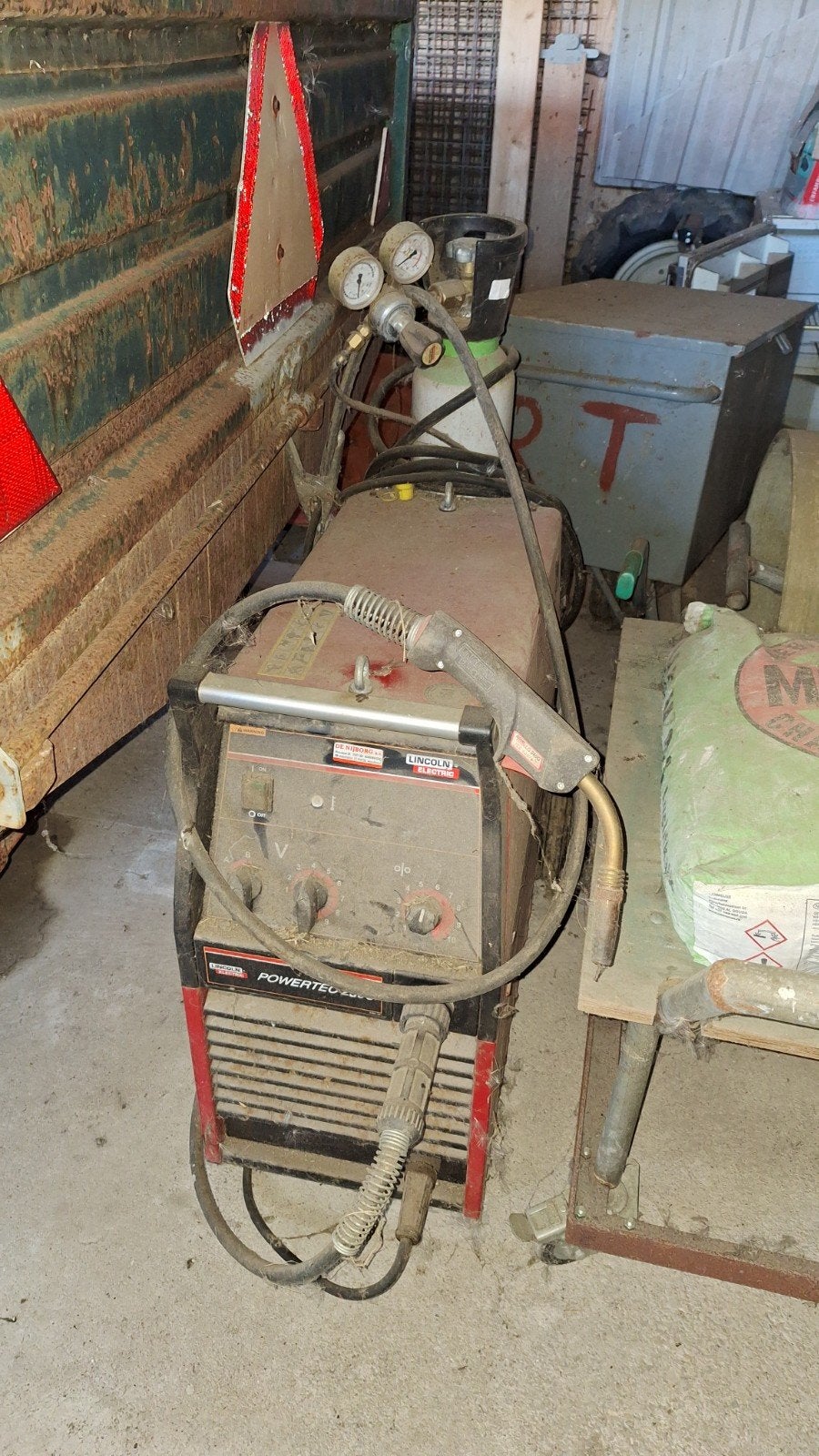 Lincoln Electric Powertec 250C MIG/MAG lasapparaat, Ophalen of Verzenden, Gebruikt, 250 ampère of meer, Co2