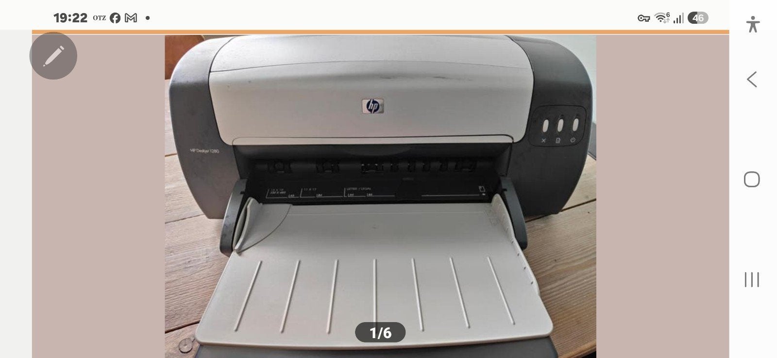 HP Deskjet 1280 A3 printer - Gezocht, Computers en Software, Ophalen, Gebruikt, Kleur printen, Printer
