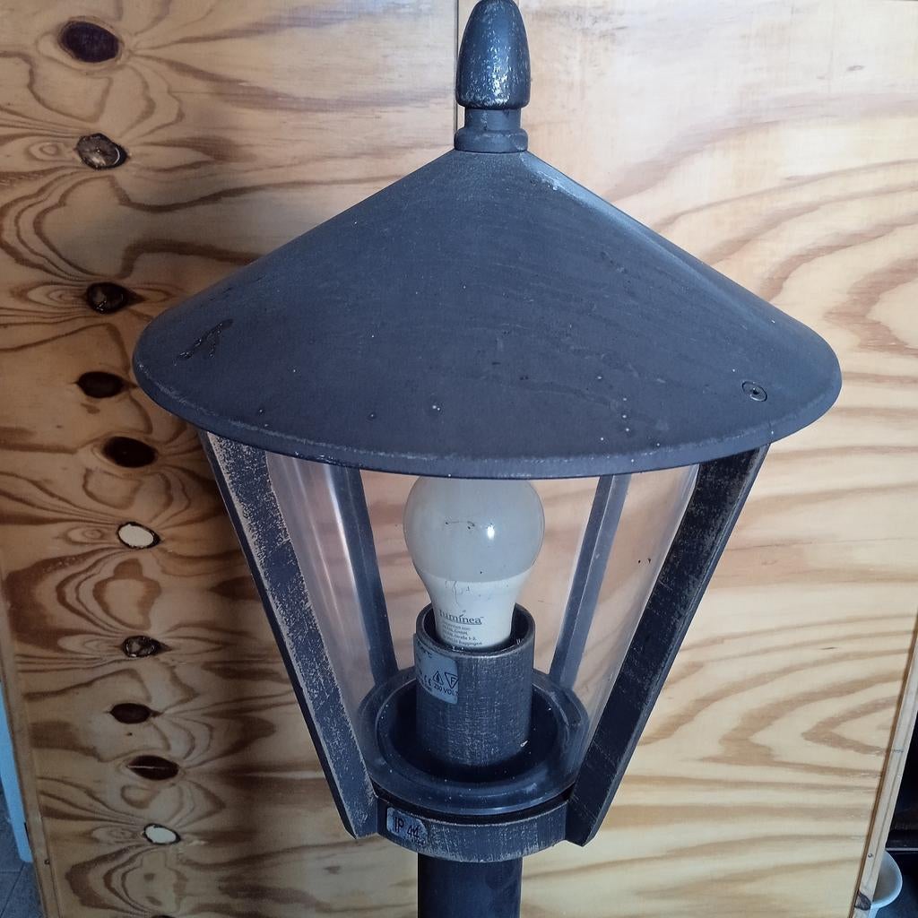 Tuin lantaarn Albert leuchten (4129) nieuwprijs ca € 300, Gebruikt, Minder dan 50 watt, Staande lamp, Aluminium