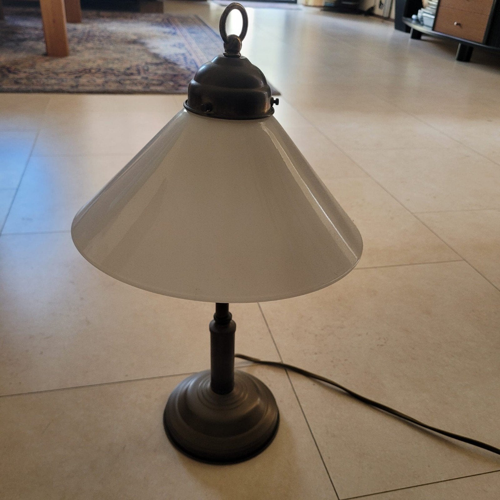 tafellamp wit kap, Huis en Inrichting, Wit, Ophalen of Verzenden, Schemerlamp