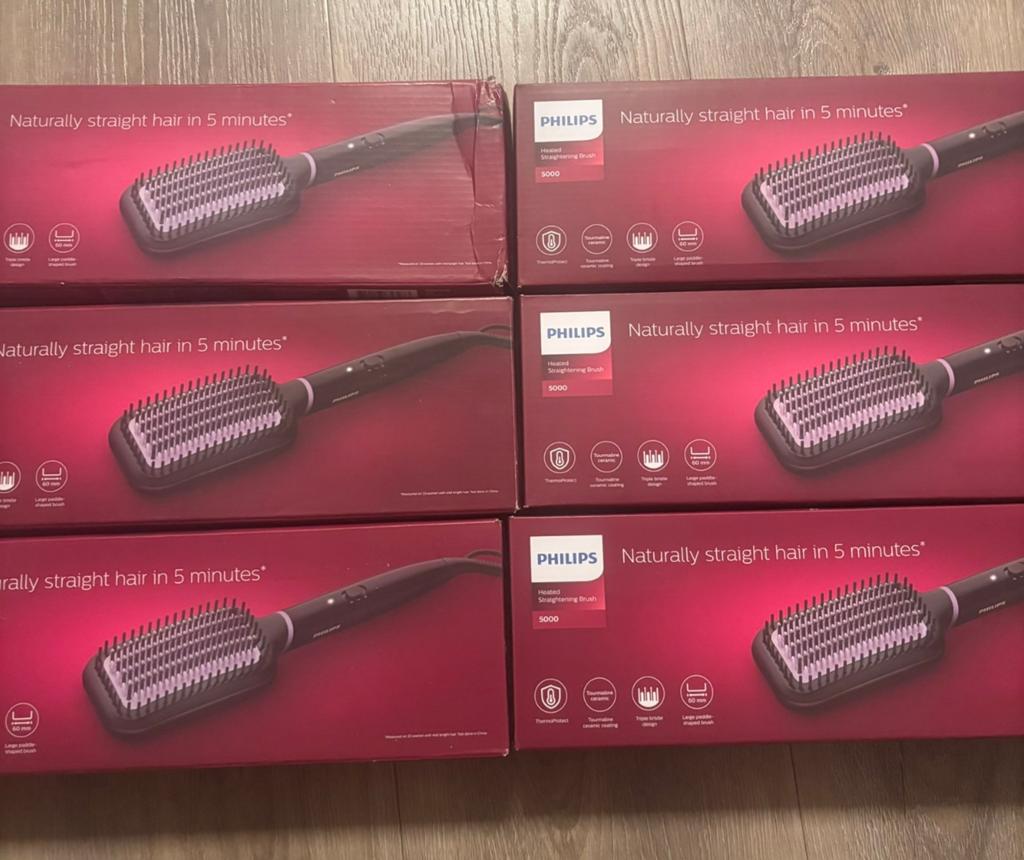 Philips Heated Straightening Brush - Nieuw, Ophalen of Verzenden, Nieuw, Krultang of Stijltang