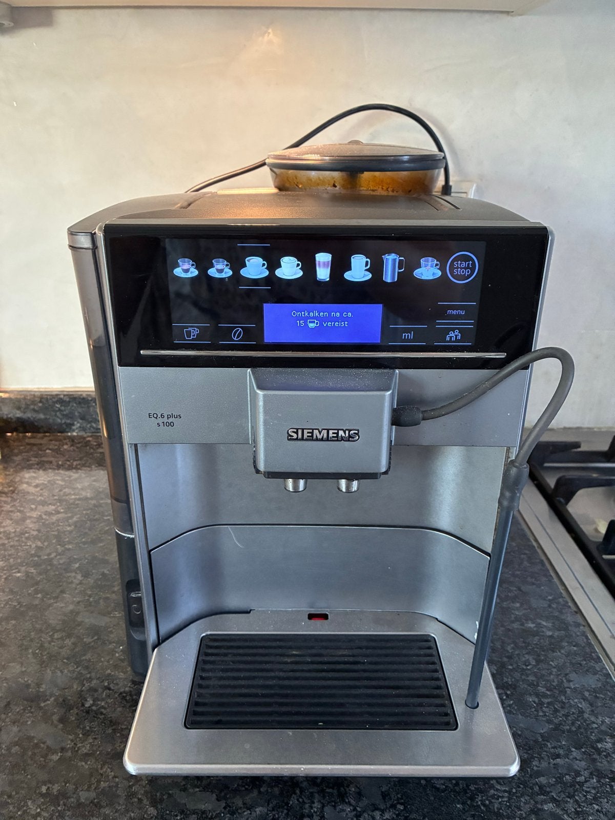 Siemens EQ.6 plus S100 koffiemachine - werkt niet goed, Witgoed en Apparatuur, Ophalen of Verzenden, Niet werkend, Koffiemachine