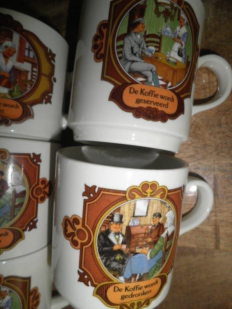 Vintage DE mokken, Ophalen of Verzenden