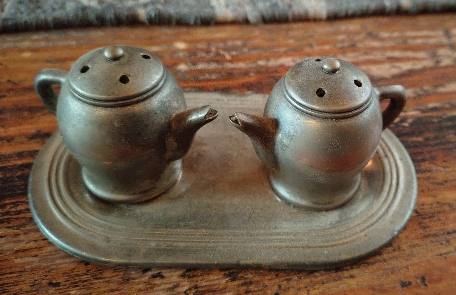 tinnen peper/zout stel, Ophalen of Verzenden