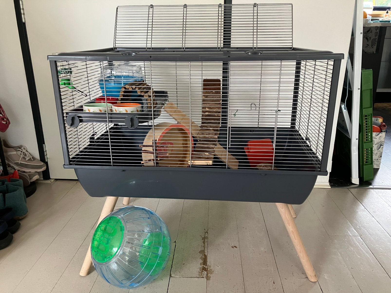 Hamsterkooi, hamsterhok, knaagdierkooi, knaagdierhok, Kooi, Minder dan 75 cm, Zo goed als nieuw, Hamster
