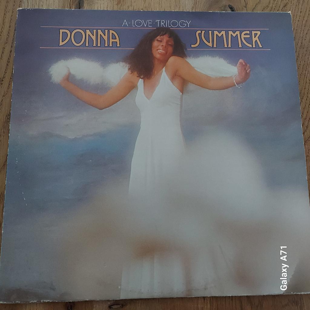 LP Donna Summer - A Love Trilogy (1976) (Giorgio Moroder), Gebruikt, Ophalen of Verzenden, Disco, 12 inch