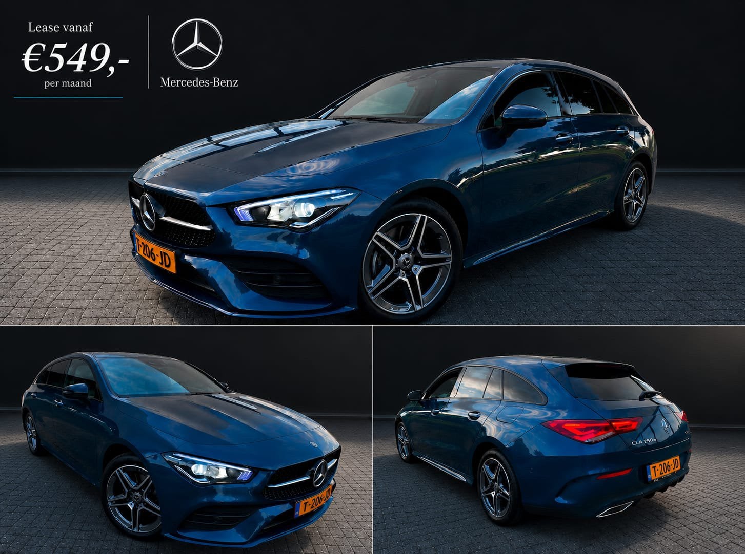 Mercedes-Benz CLA 250 e 218pk 8G-DCT 2023 Blauw, Auto's, CLA, 4 cilinders, Hybride Elektrisch/Benzine, 1600 kg