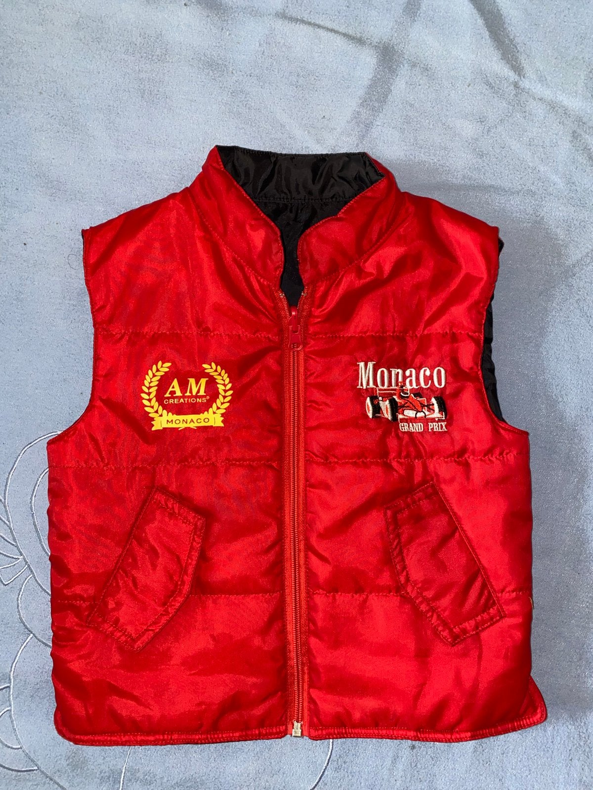 Omkeerbaar Bodywarmer Monaco Grand Prix Maat 110-116, Ophalen of Verzenden, Gebruikt, Jongen of Meisje
