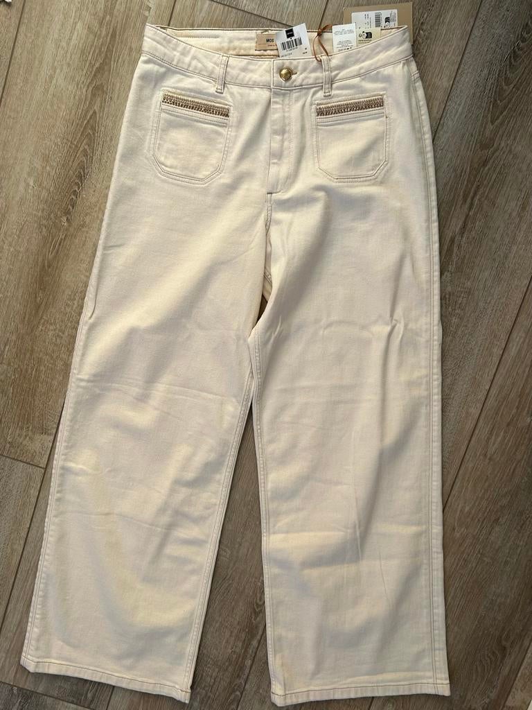 Nieuwe Mos Mosh broek maat 31 met prijskaartje, Maat 38/40 (M), Beige, Nieuw, Ophalen of Verzenden
