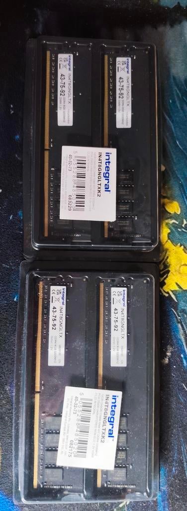 Integral IN4T8GNGLTXK2. 32GB in 4x8GB, 3200mhz., Computers en Software, RAM geheugen, 32 GB, DDR4, Nieuw, Ophalen of Verzenden